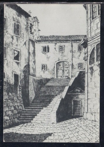 Cartolina fiume ingresso - cartolina,